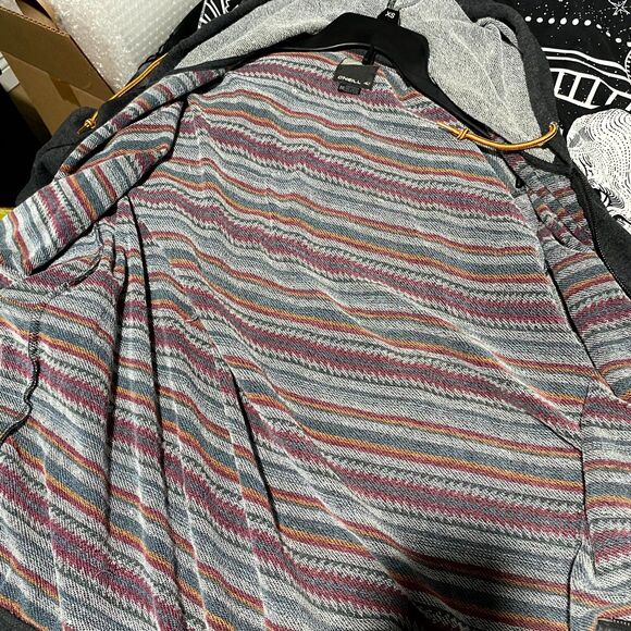 O'Neill Hoodie Mens 2XL Gray Full Zip Lined Drawstring Casual Outdoor Streetwear - Picture 7 of 7